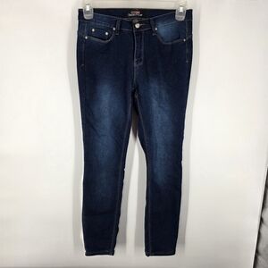 Denim Fever Dark Wash Skinny Jeans Size 6 High Stretch Indigo